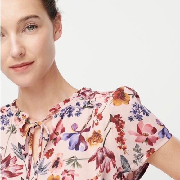 J. Crew Floral Midi Dress - Pink and Purple - Picture 3 of 13